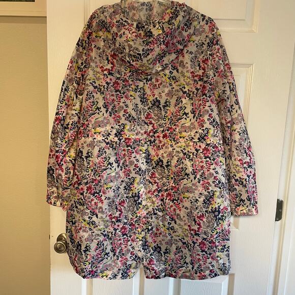 Joules Right As Rain Floral Print Rain Jacket Women’s size US 14 - Picture 2 of 15